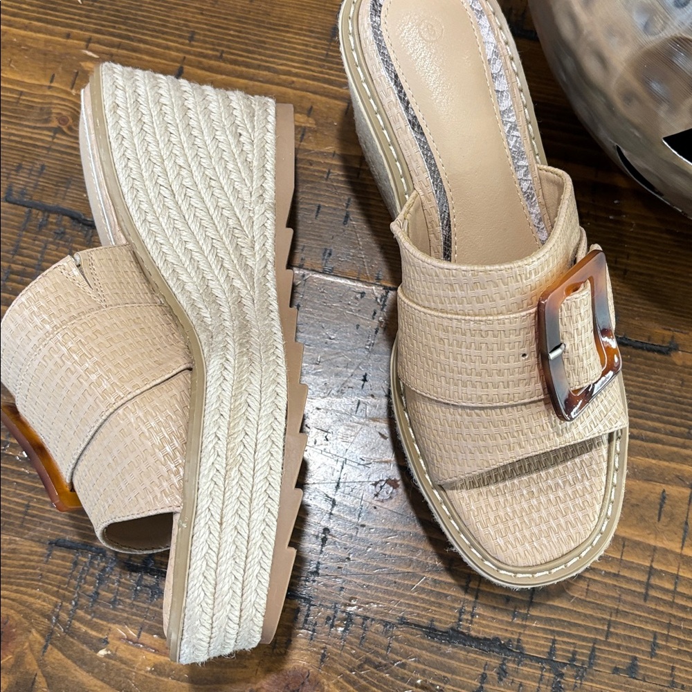 Coutgo Women's Wedge Platform Sandle NEW - Picture 2 of 6